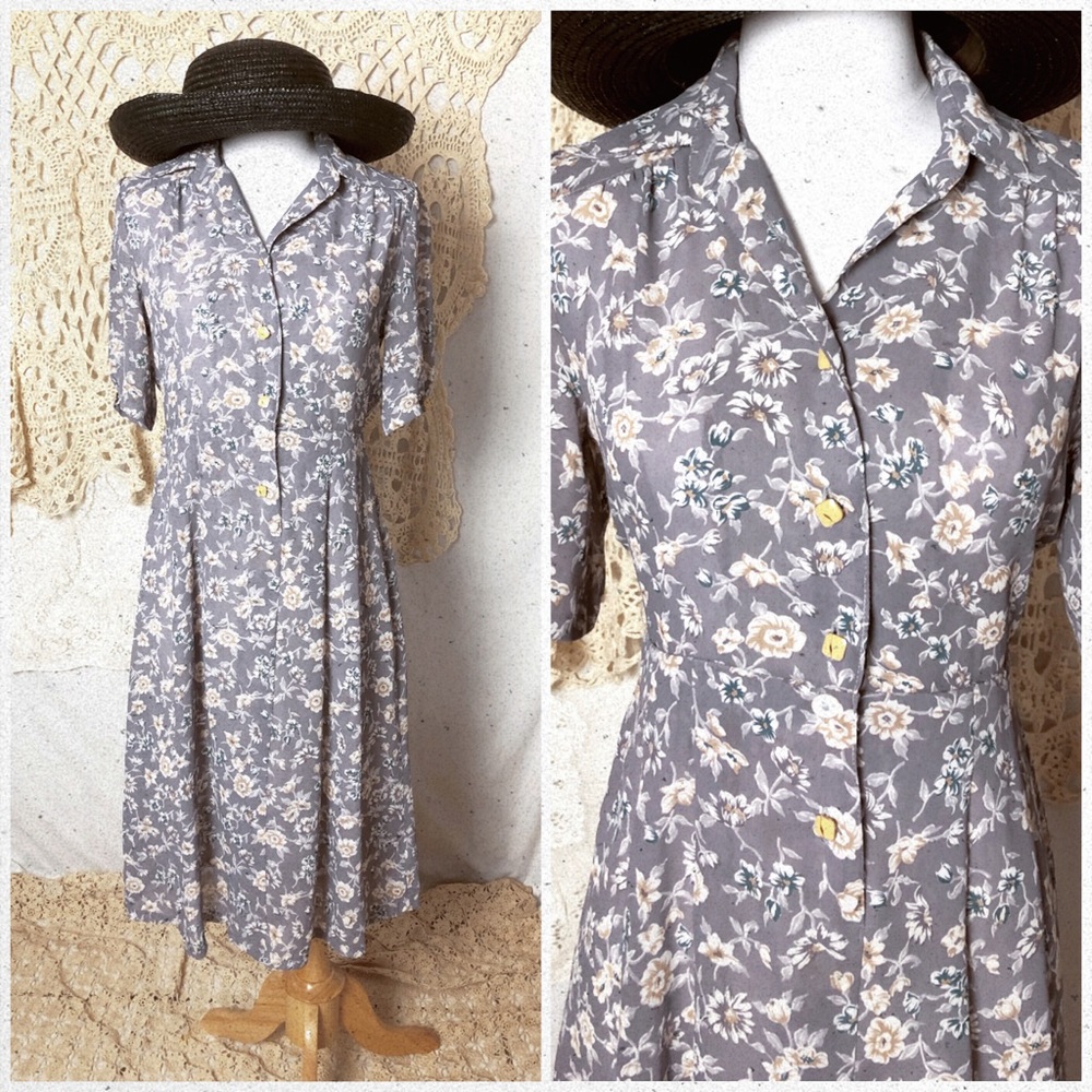 VNTG | lavender floral dress